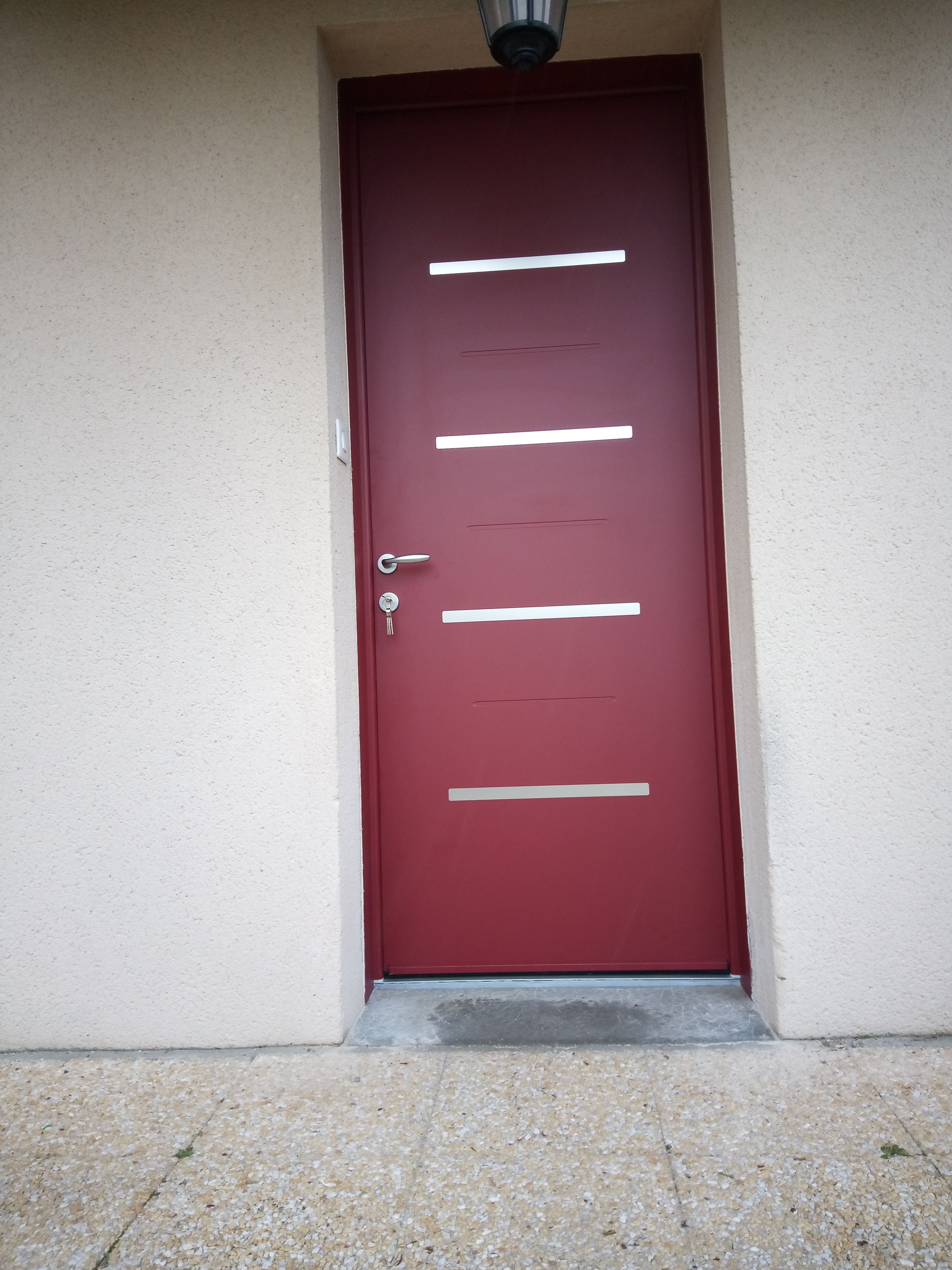 Porte d'entrée avec vitrage